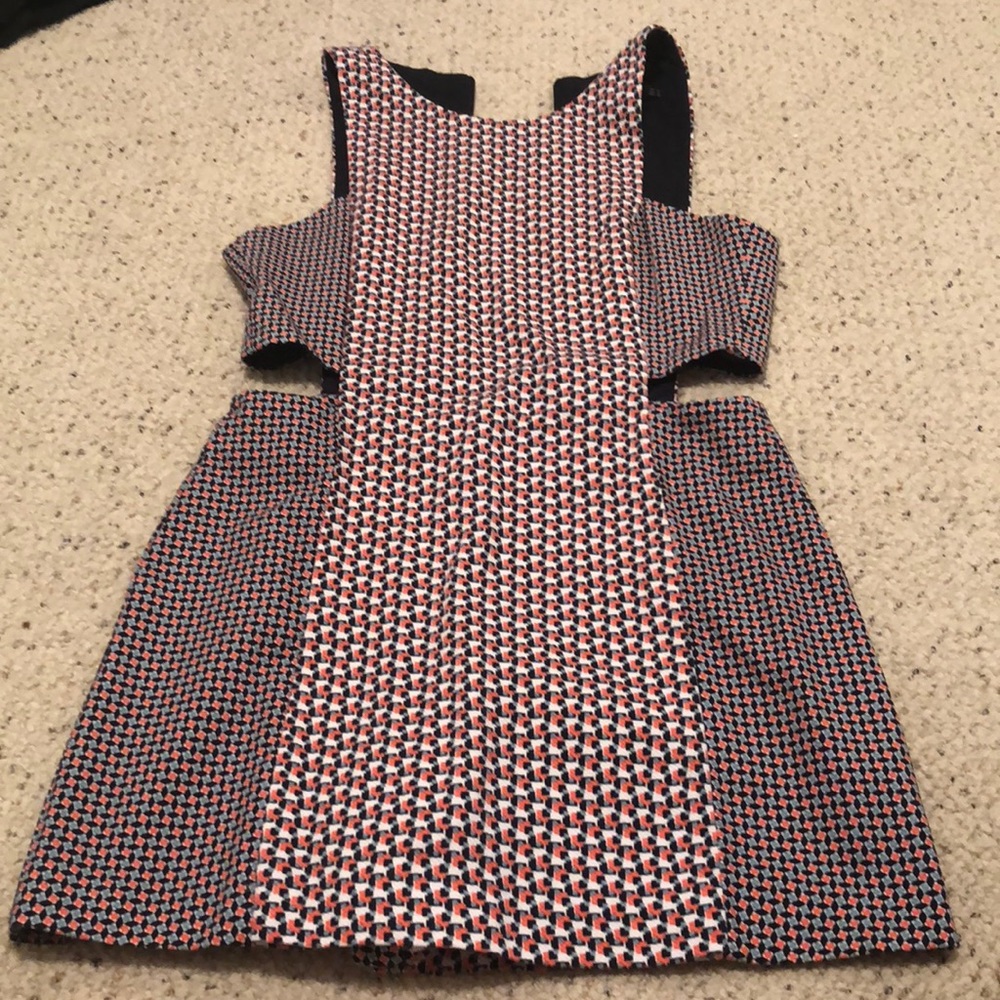 Zara Patterned Romper with dress illusion